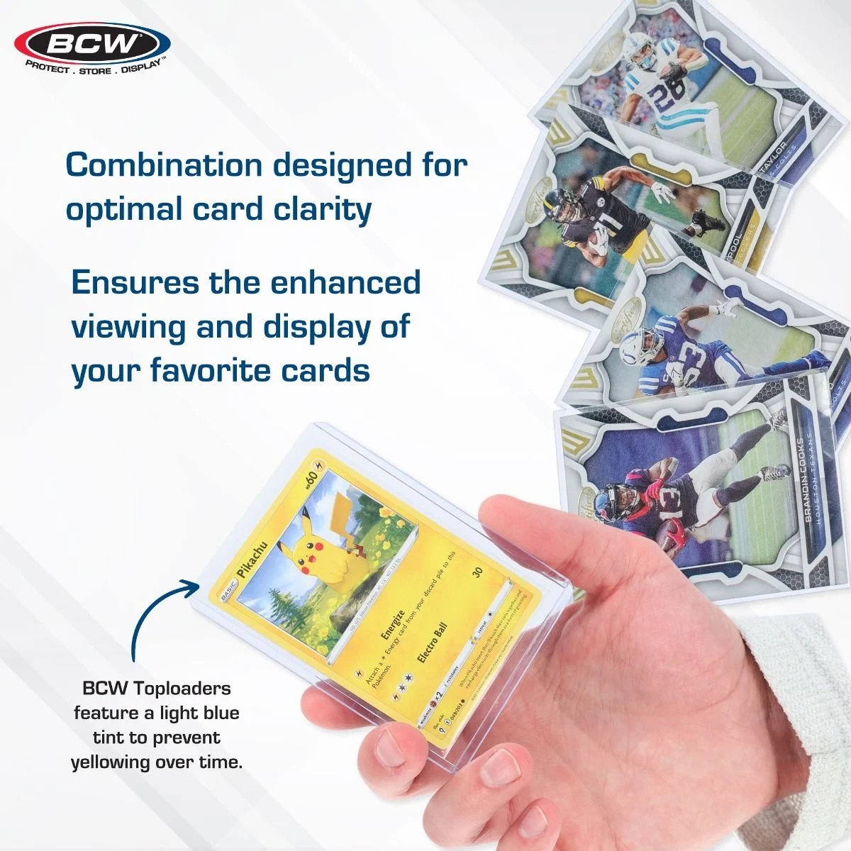 100 ea 3x4 Toploader Card Holder and Penny Sleeves