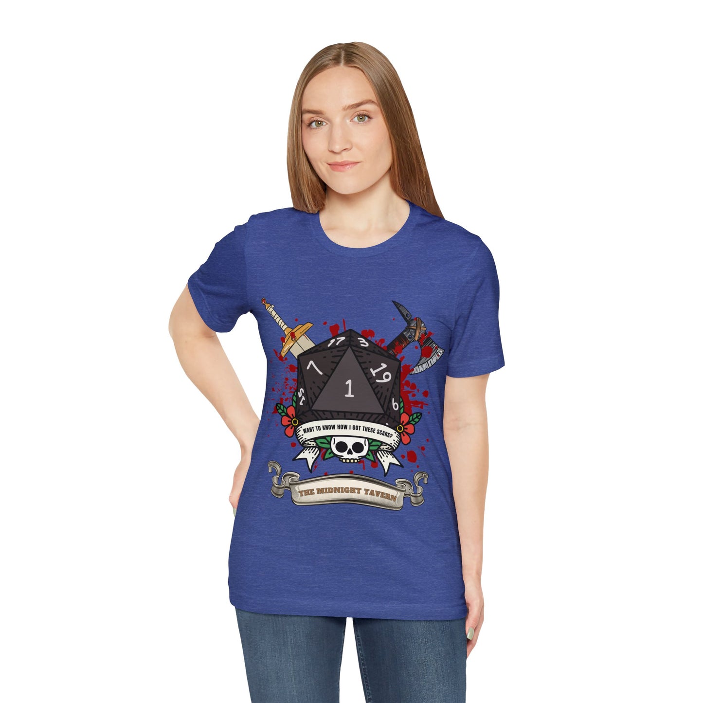 Want to know how I got these scars? (V2.0) T-shirt (Unisex Jersey Short Sleeve Tee)