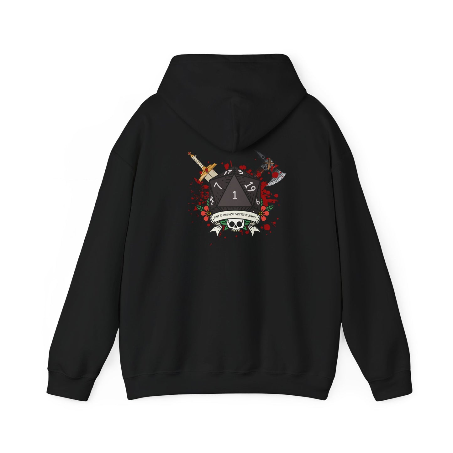 Want to know how I got these scars? Unisex Heavy Blend Hooded Sweatshirt