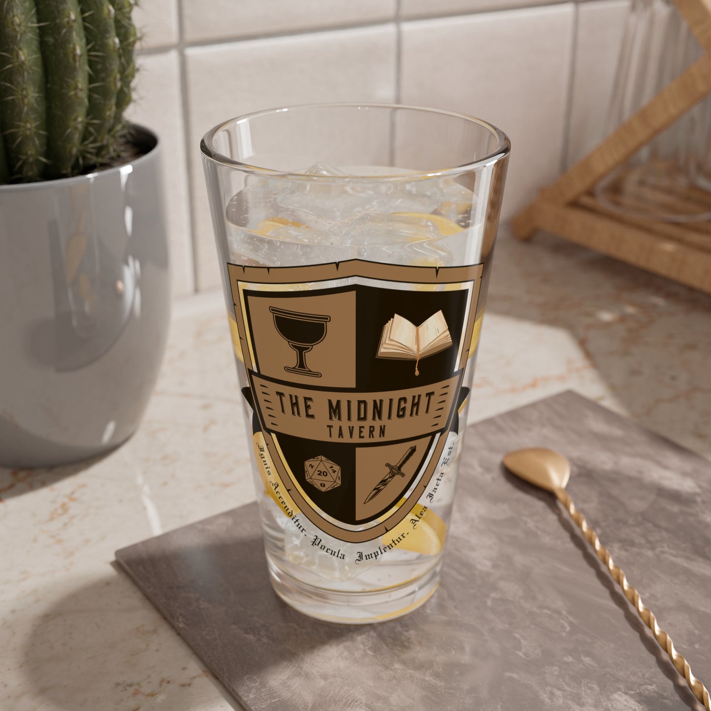 The Midnight Tavern Pint Glass, 16oz