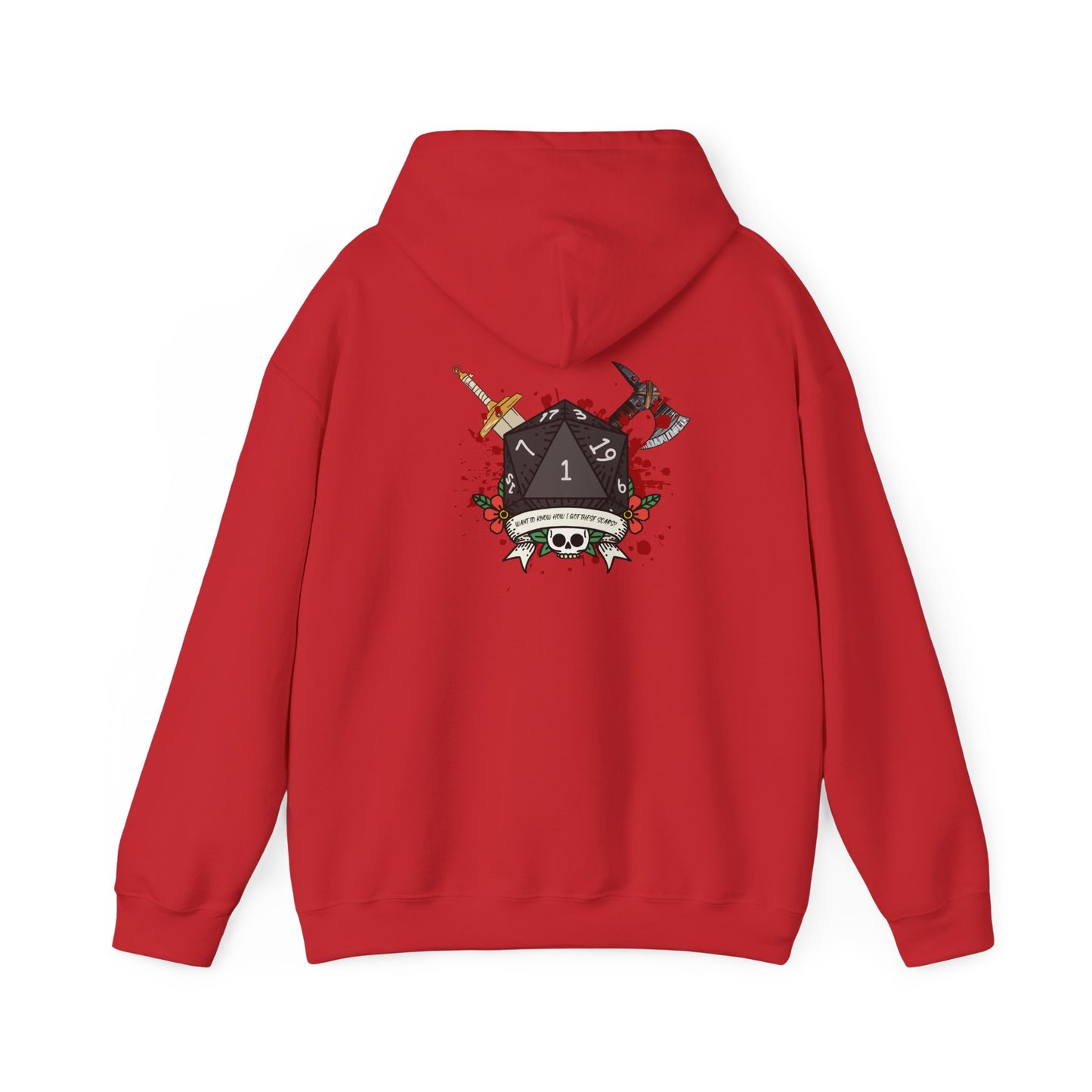 Want to know how I got these scars? Unisex Heavy Blend Hooded Sweatshirt