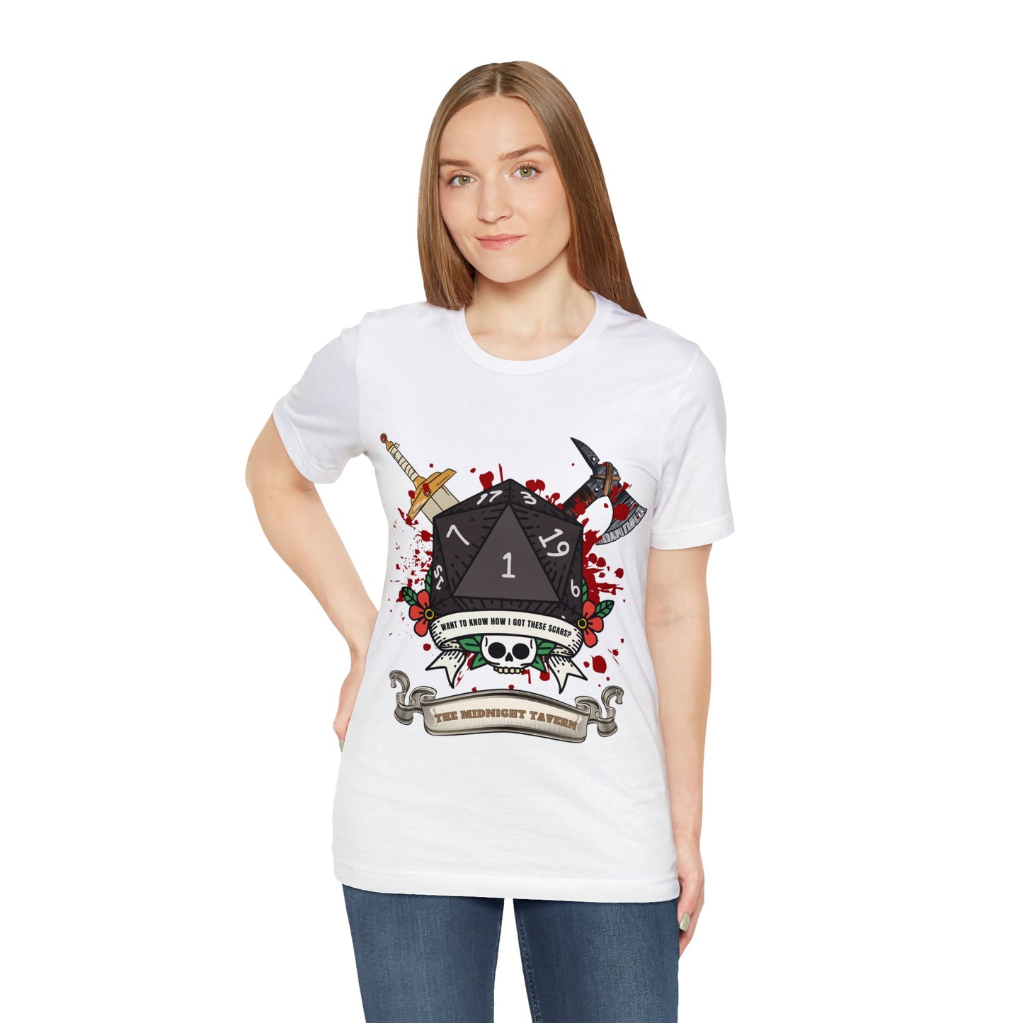 Want to know how I got these scars? (V2.0) T-shirt (Unisex Jersey Short Sleeve Tee)