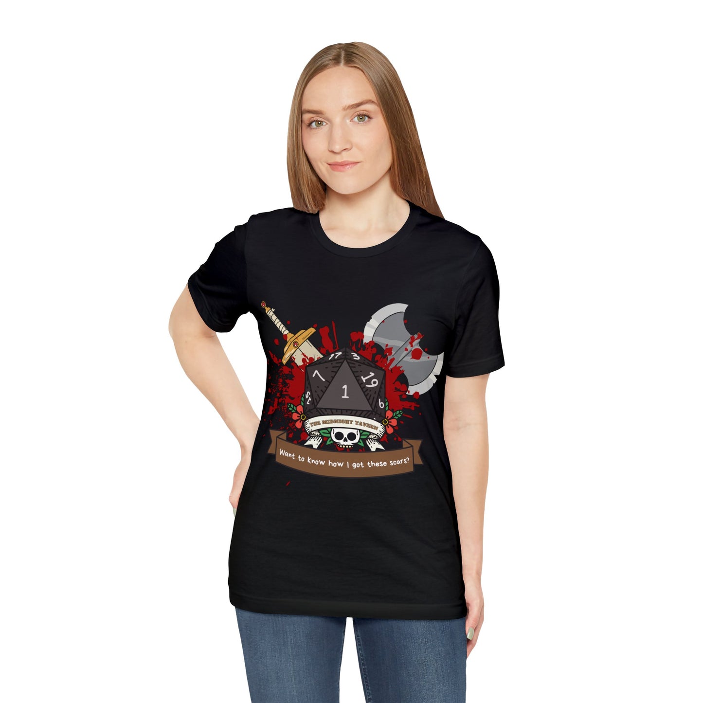 Want to know how I got these scars? T-shirt (Unisex Jersey Short Sleeve)