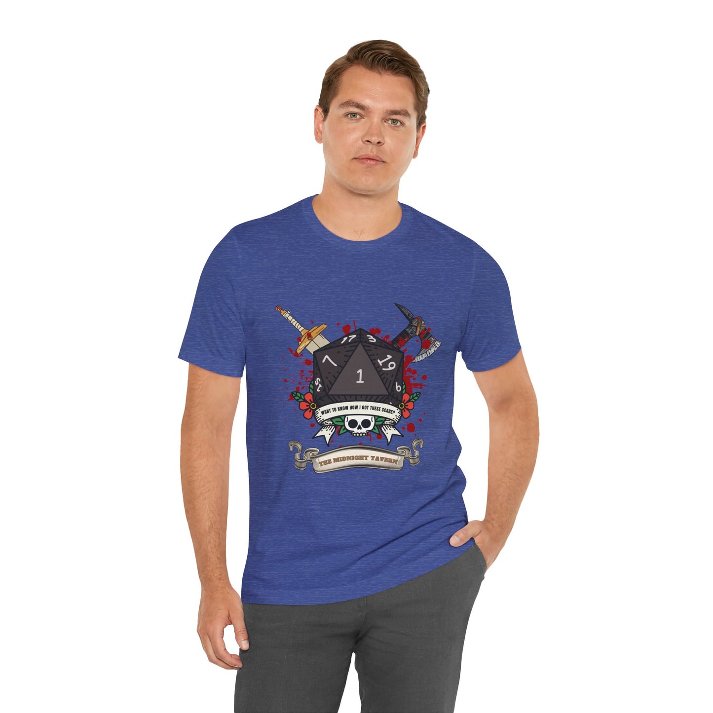 Want to know how I got these scars? (V2.0) T-shirt (Unisex Jersey Short Sleeve Tee)