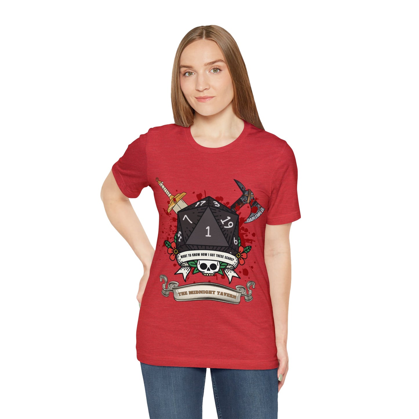 Want to know how I got these scars? (V2.0) T-shirt (Unisex Jersey Short Sleeve Tee)