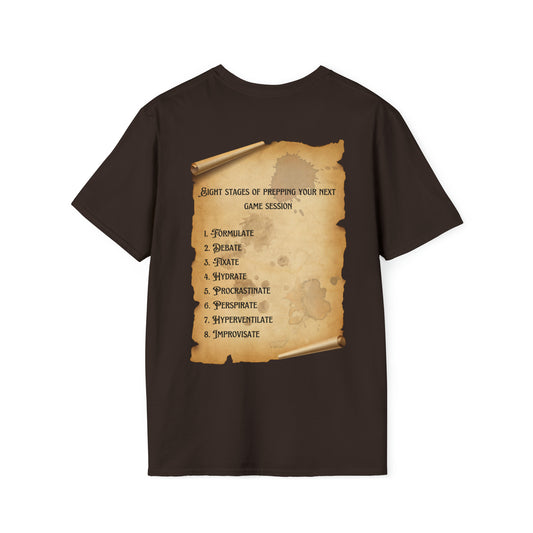 Eight stages of game prep (Unisex Softstyle T-Shirt)