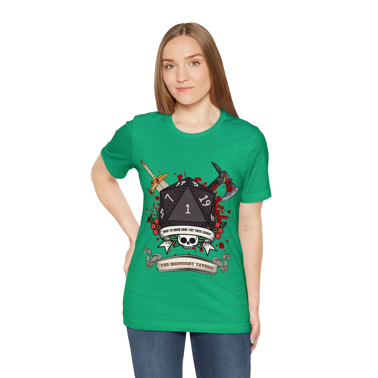 Want to know how I got these scars? (V2.0) T-shirt (Unisex Jersey Short Sleeve Tee)