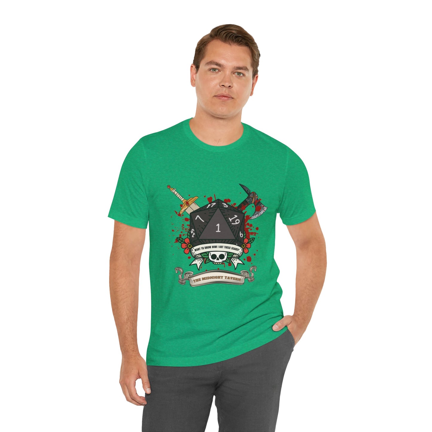 Want to know how I got these scars? (V2.0) T-shirt (Unisex Jersey Short Sleeve Tee)