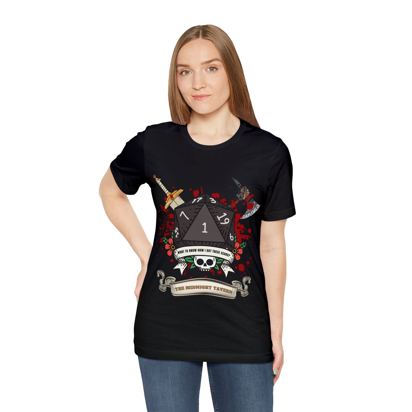 Want to know how I got these scars? (V2.0) T-shirt (Unisex Jersey Short Sleeve Tee)