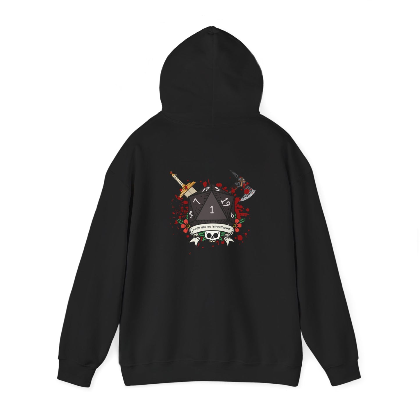 Want to know how I got these scars? Unisex Heavy Blend Hooded Sweatshirt