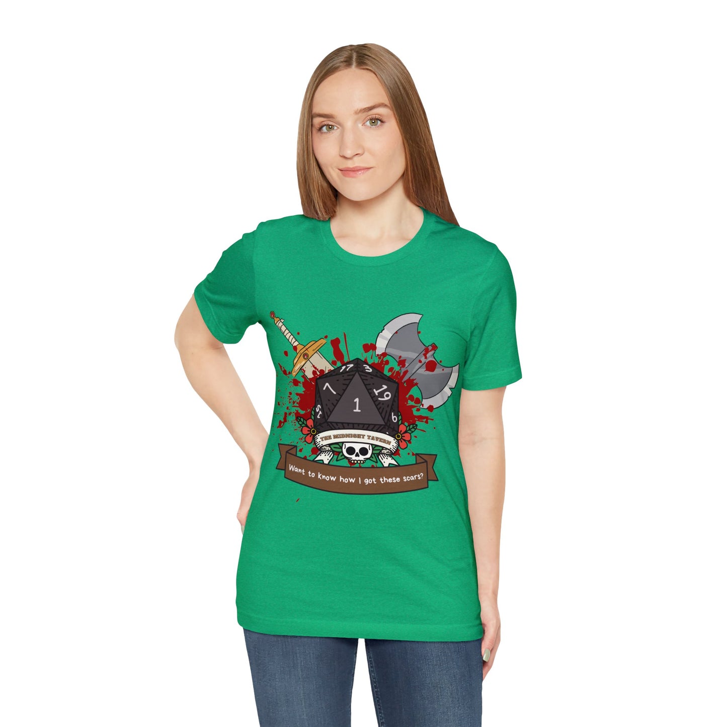 Want to know how I got these scars? T-shirt (Unisex Jersey Short Sleeve)