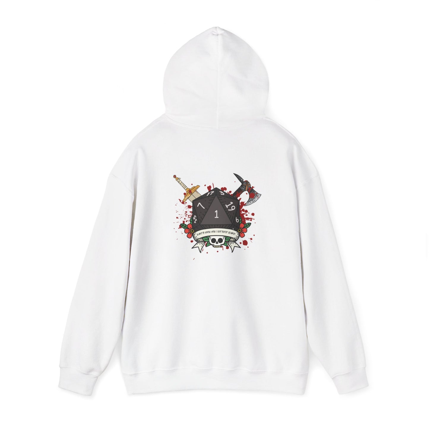 Want to know how I got these scars? Unisex Heavy Blend Hooded Sweatshirt