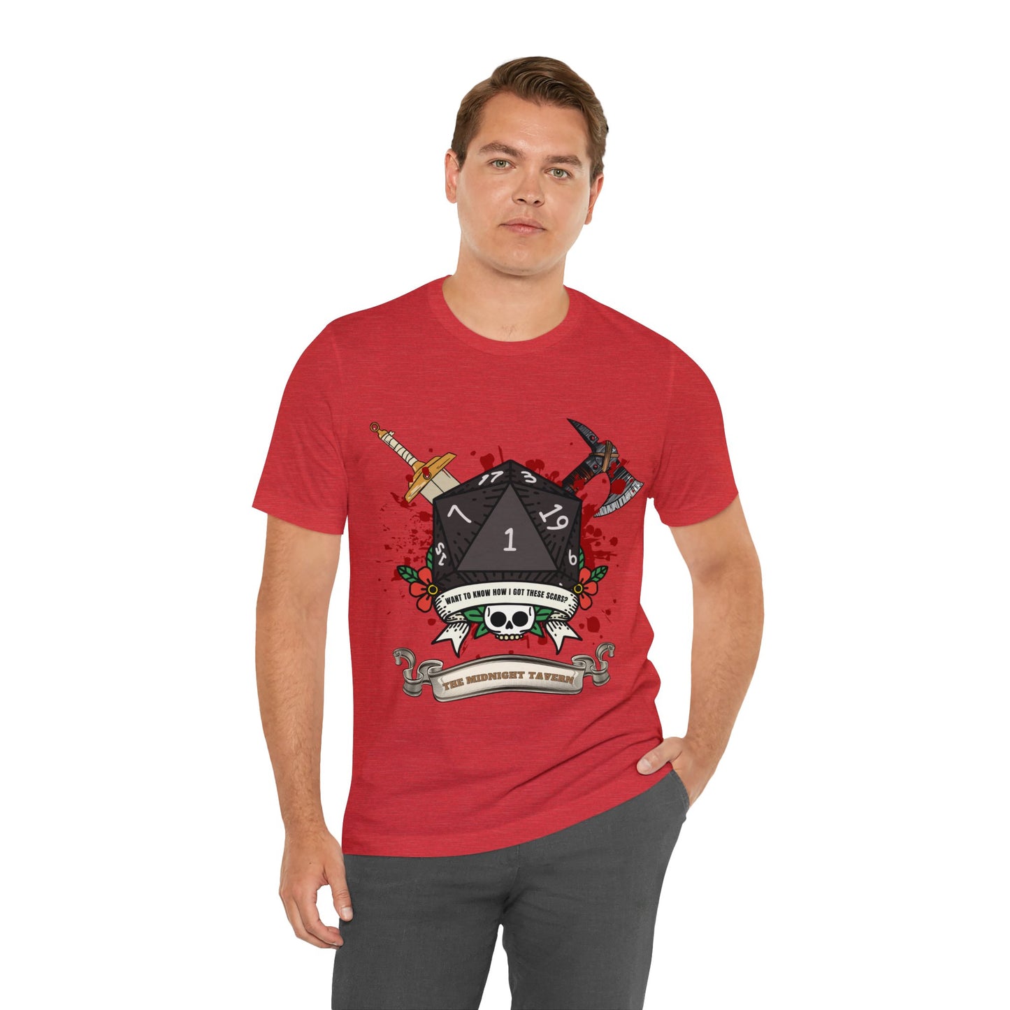 Want to know how I got these scars? (V2.0) T-shirt (Unisex Jersey Short Sleeve Tee)