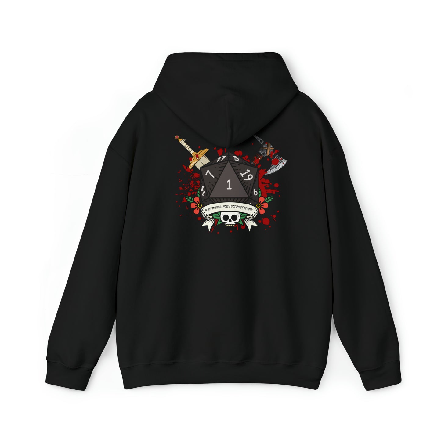 Want to know how I got these scars? Unisex Heavy Blend Hooded Sweatshirt