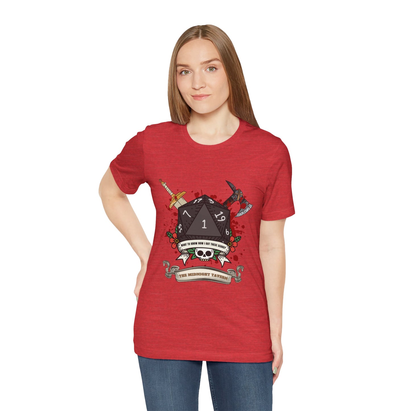 Want to know how I got these scars? (V2.0) T-shirt (Unisex Jersey Short Sleeve Tee)
