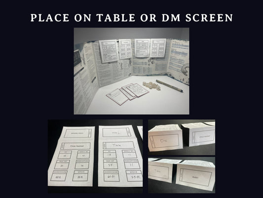 Initiative Tracker Cards (5e) - Digital Only.