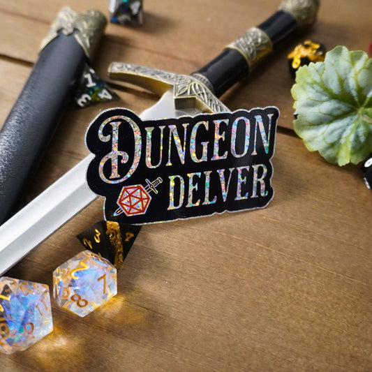 Dungeon Delver Glitter Sticker