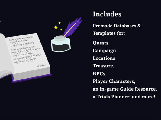 Quest Campaign Template for Notion - Digital Only.