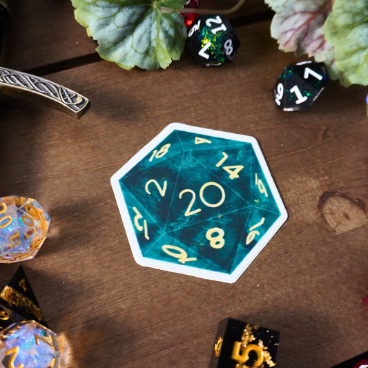 D20 Green Sticker