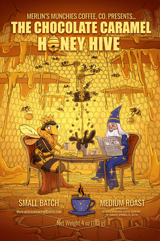 DECAF Chocolate Caramel Honey Hive 12oz – The Midnight Tavern