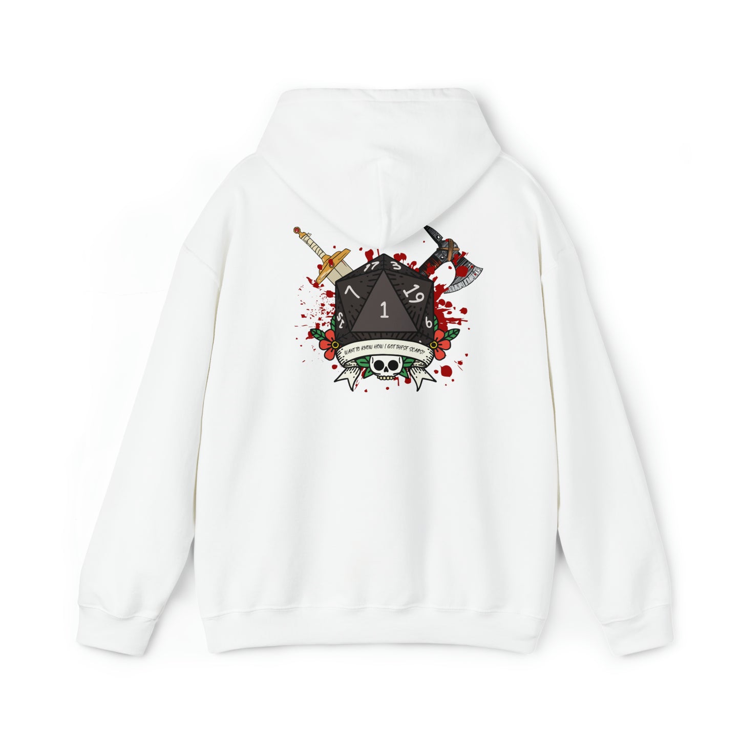 Want to know how I got these scars? Unisex Heavy Blend Hooded Sweatshirt