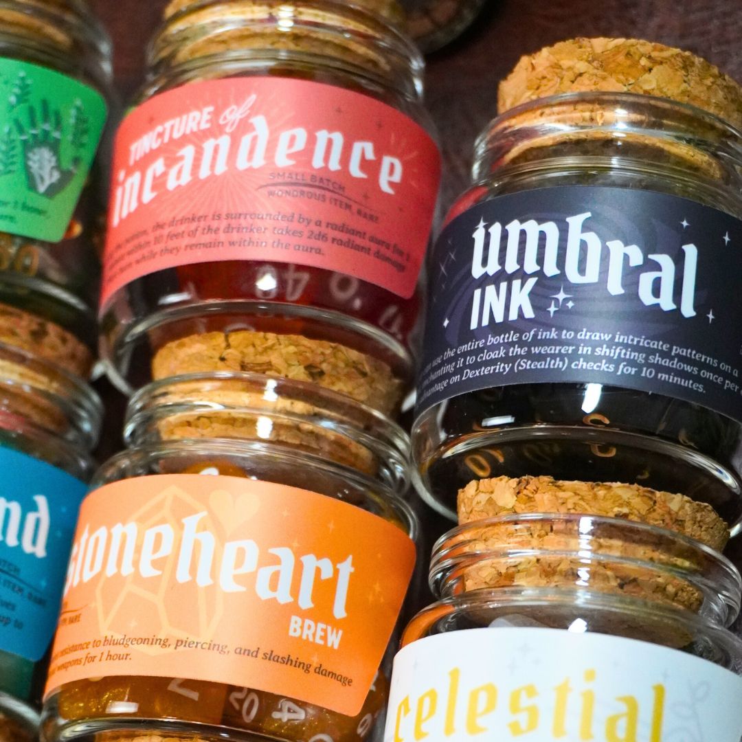 Dice Spell Bottle Set