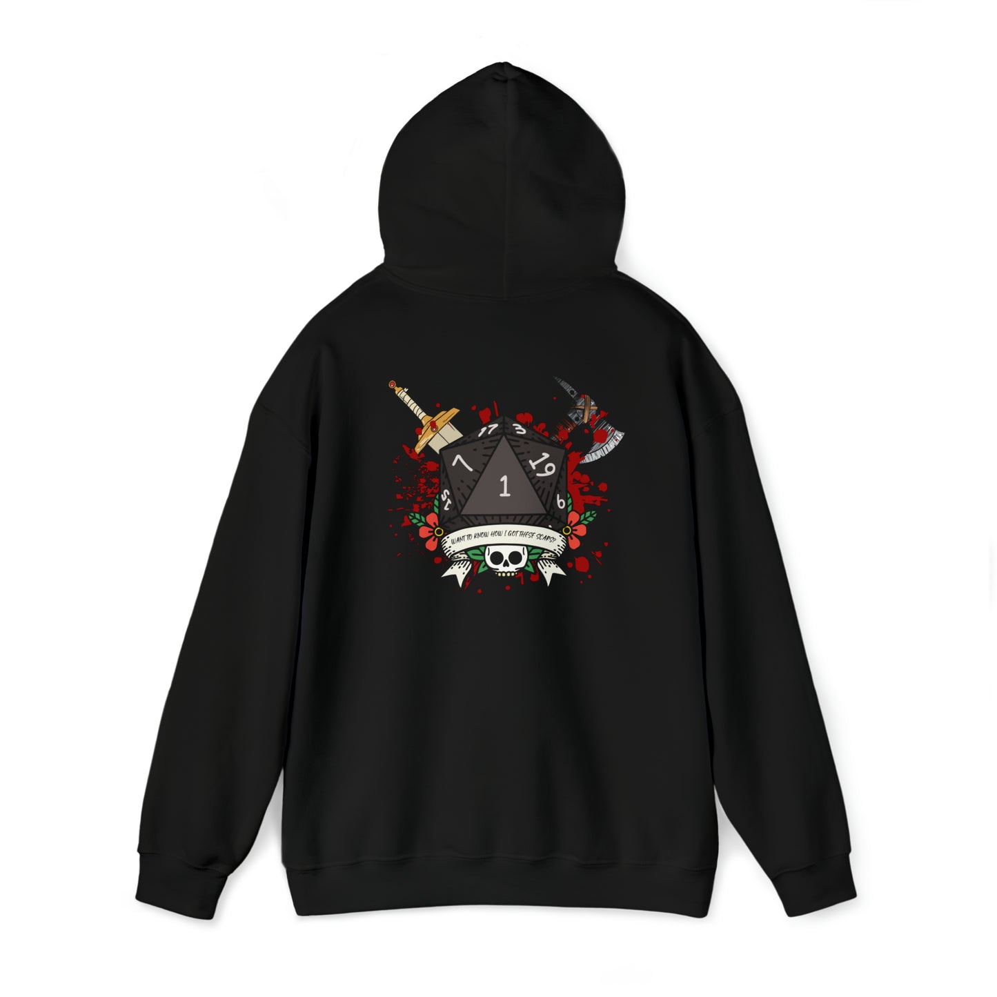 Want to know how I got these scars? Unisex Heavy Blend Hooded Sweatshirt