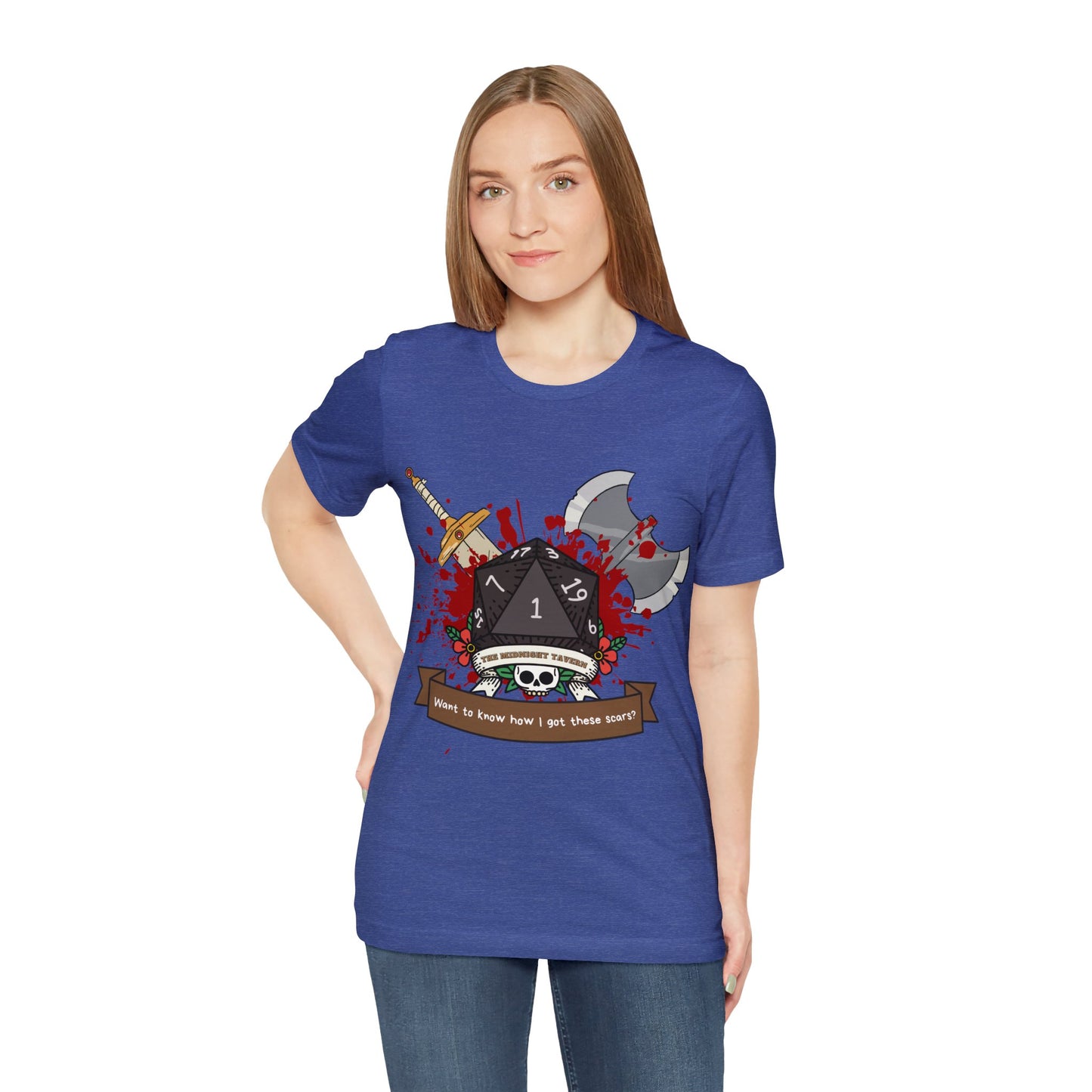 Want to know how I got these scars? T-shirt (Unisex Jersey Short Sleeve)