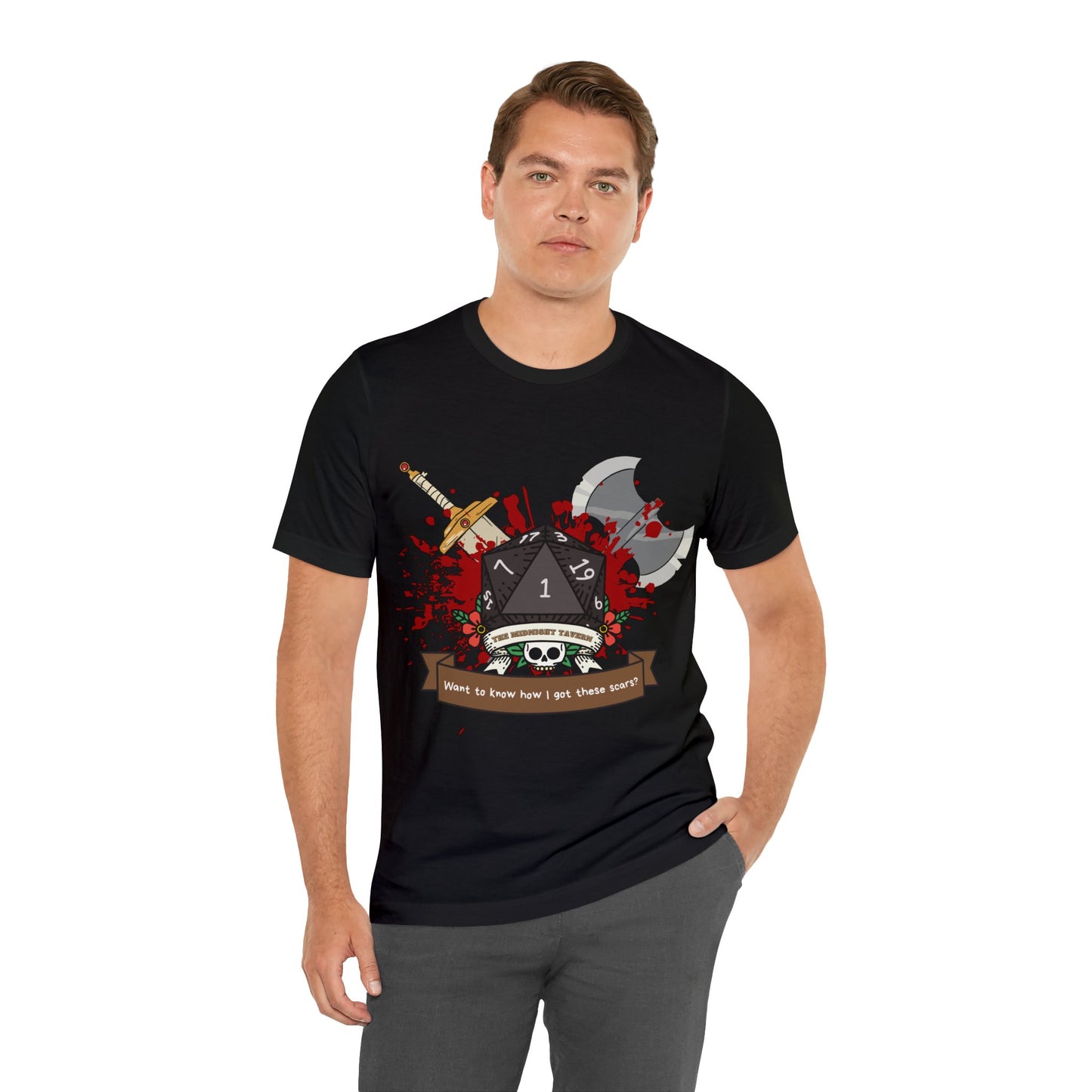 Want to know how I got these scars? T-shirt (Unisex Jersey Short Sleeve)