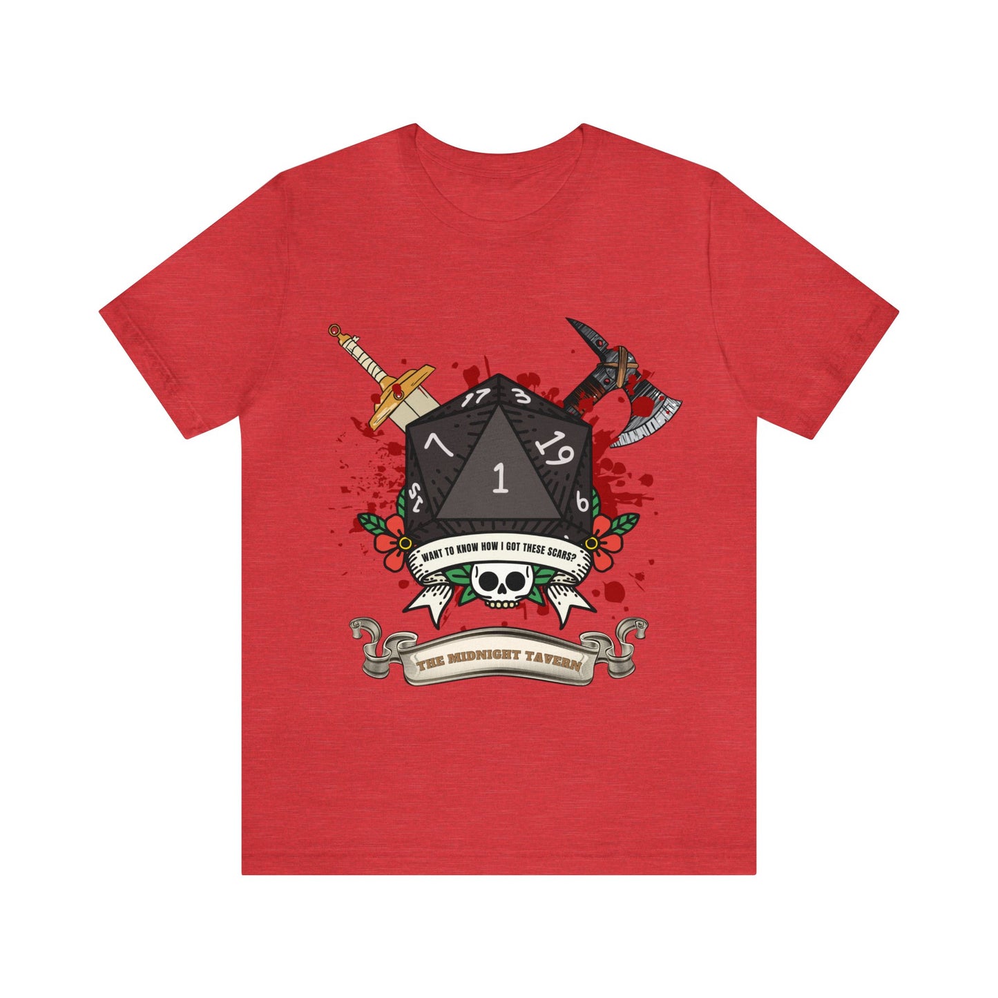 Want to know how I got these scars? (V2.0) T-shirt (Unisex Jersey Short Sleeve Tee)