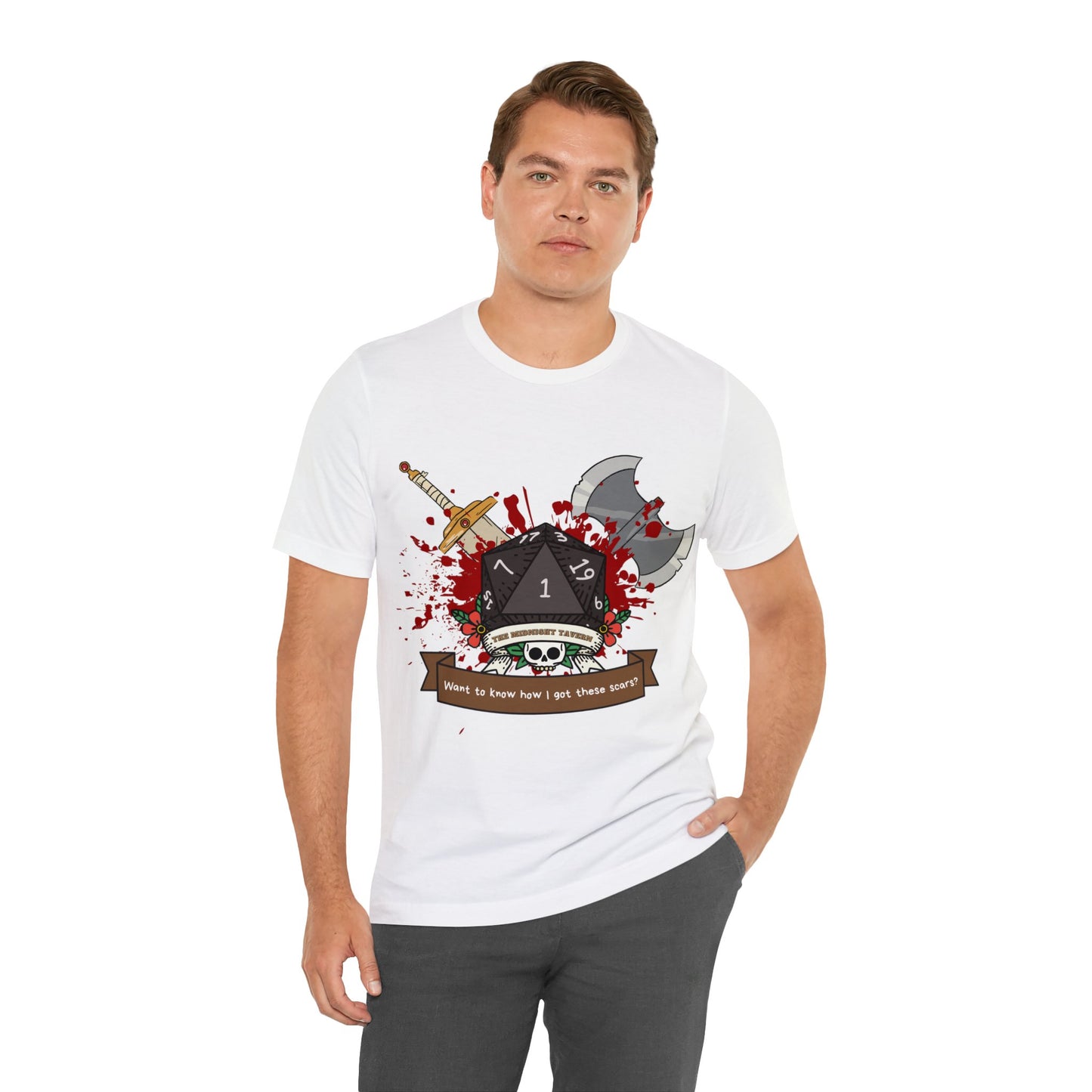 Want to know how I got these scars? T-shirt (Unisex Jersey Short Sleeve)