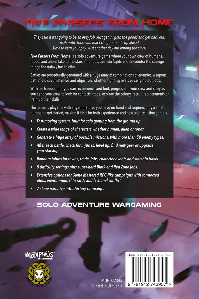 Five Parsecs From Home: Solo Adventure Wargaming