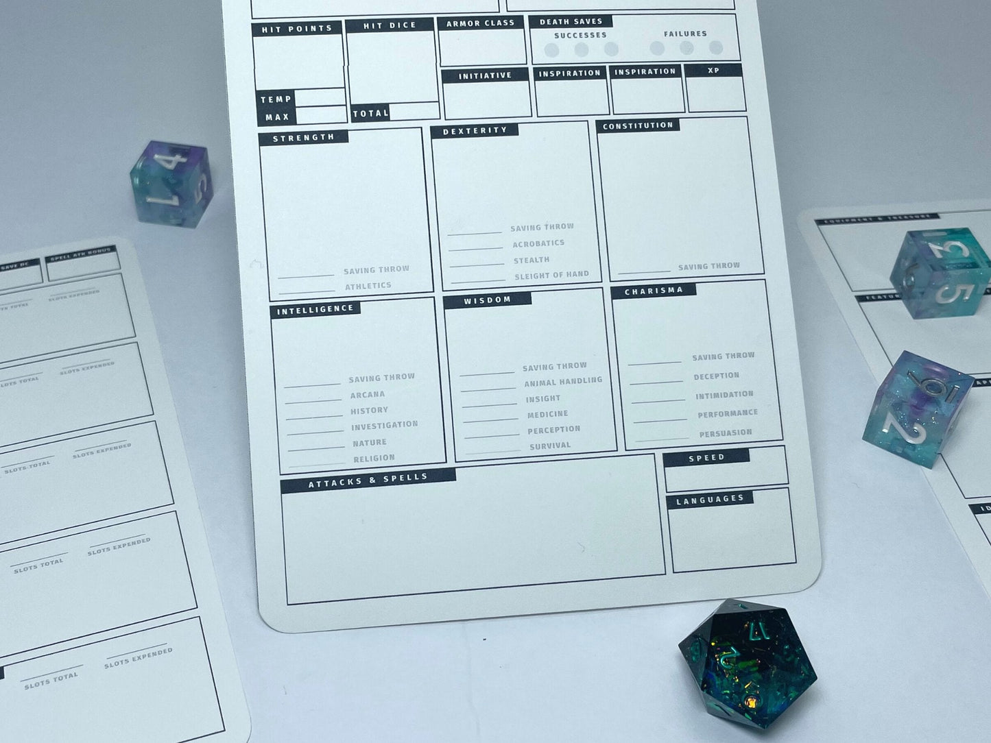 Mini 5e Character Sheets - Digital Only