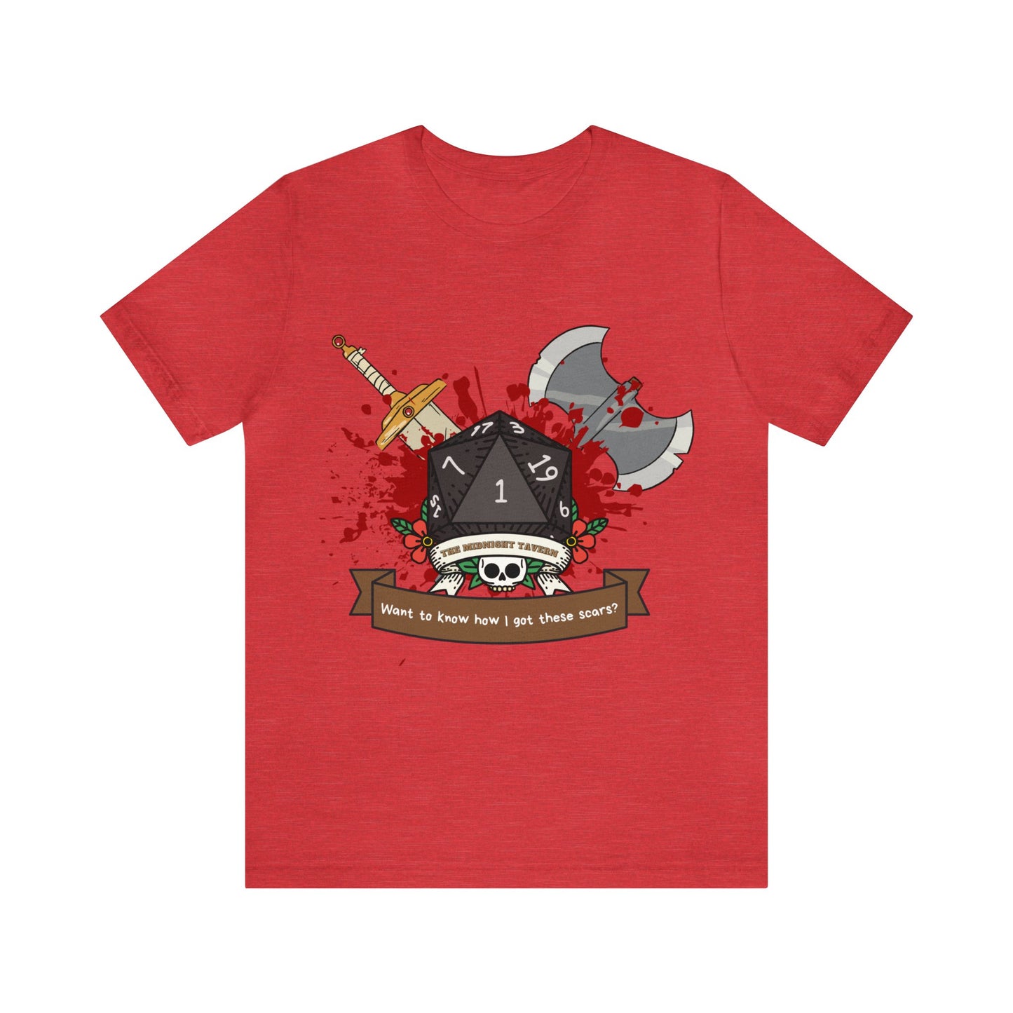 Want to know how I got these scars? T-shirt (Unisex Jersey Short Sleeve)