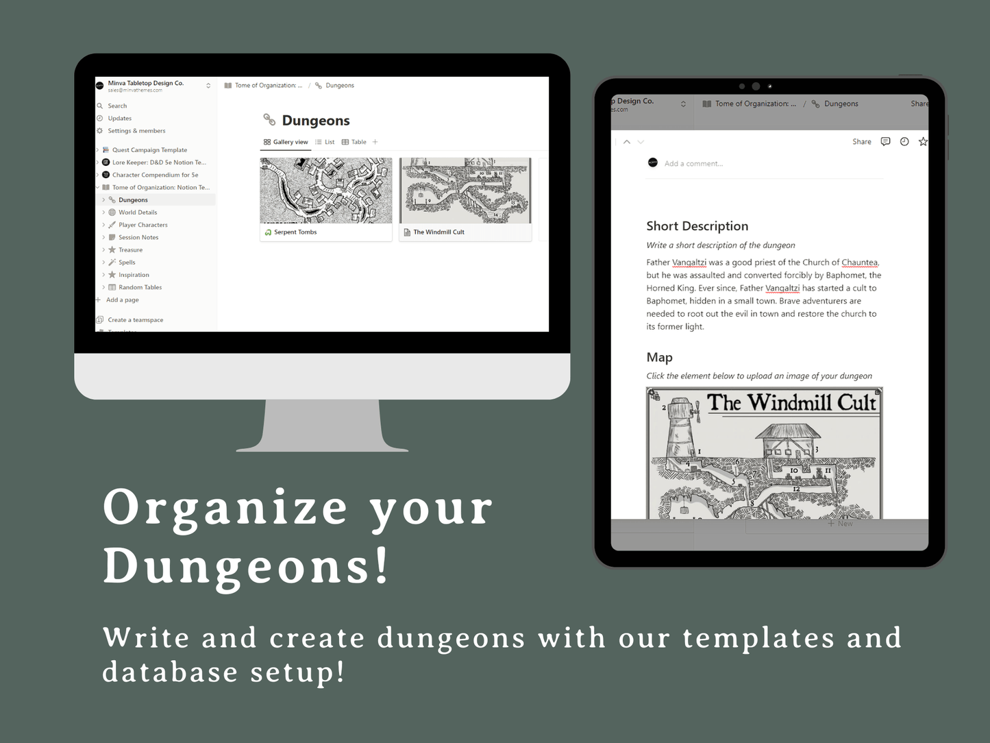 Tome of Organization Notion Template: Designed for Old-School Essentials - Digital Only