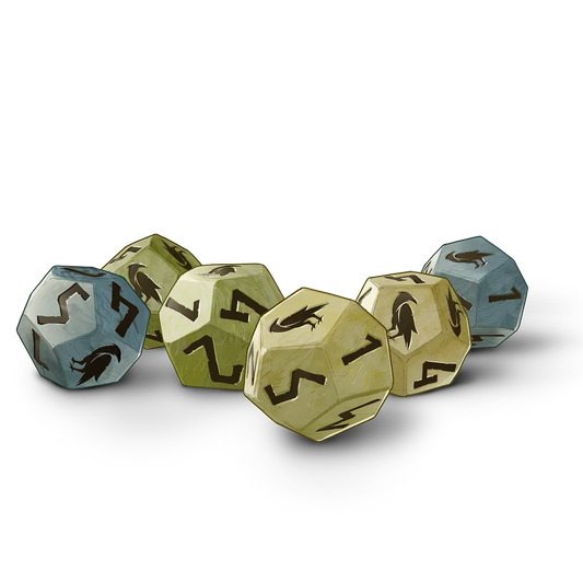 Legend in the Mist - River Pebble Dice (8)
