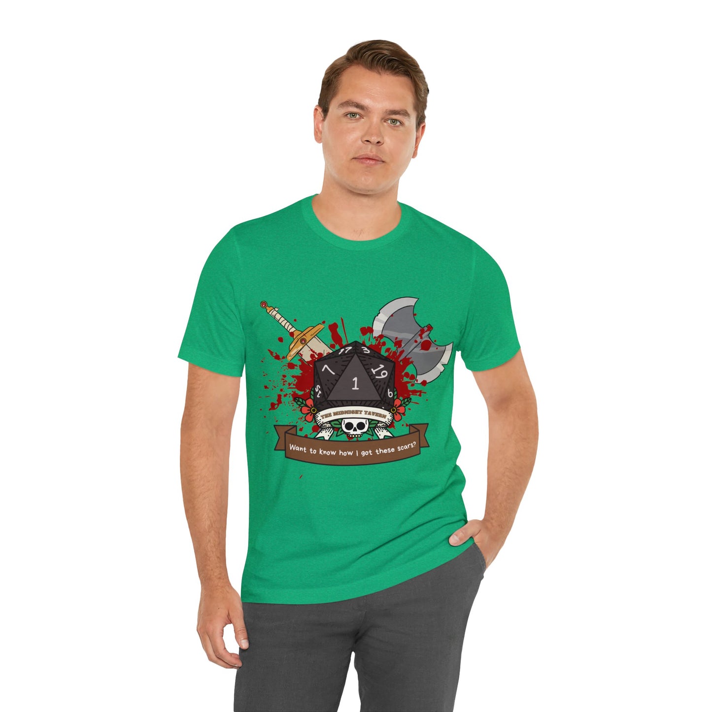 Want to know how I got these scars? T-shirt (Unisex Jersey Short Sleeve)