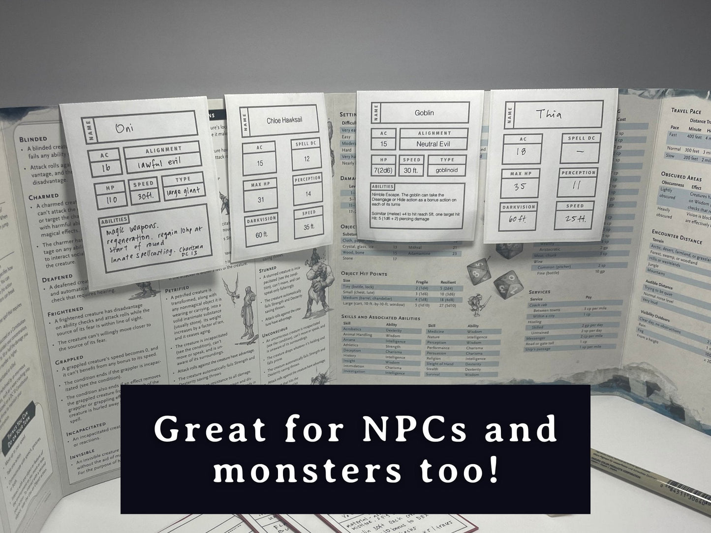 Initiative Tracker Cards (5e) - Digital Only