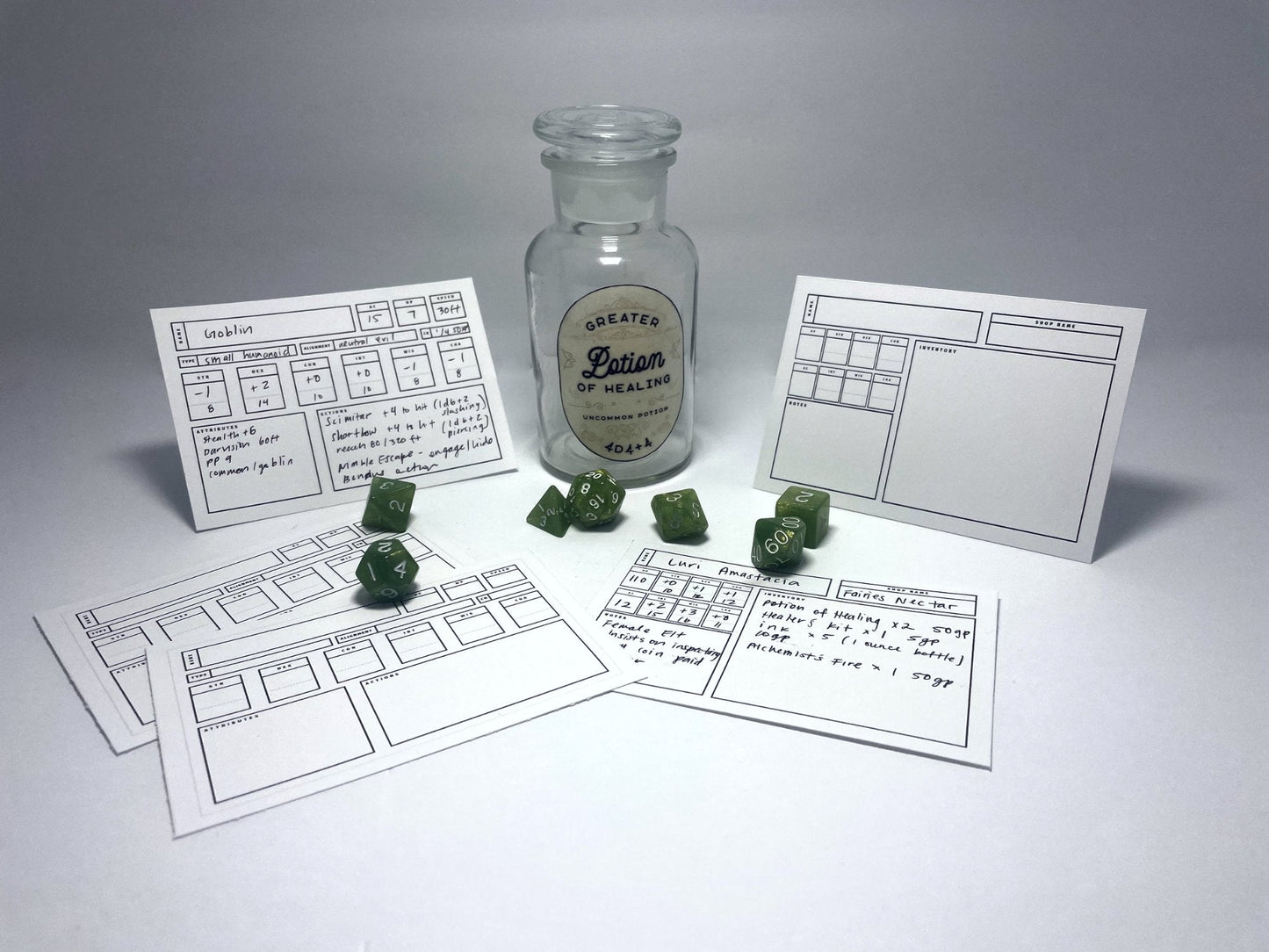 NPC and Monster Cards (5e) - Digital Only