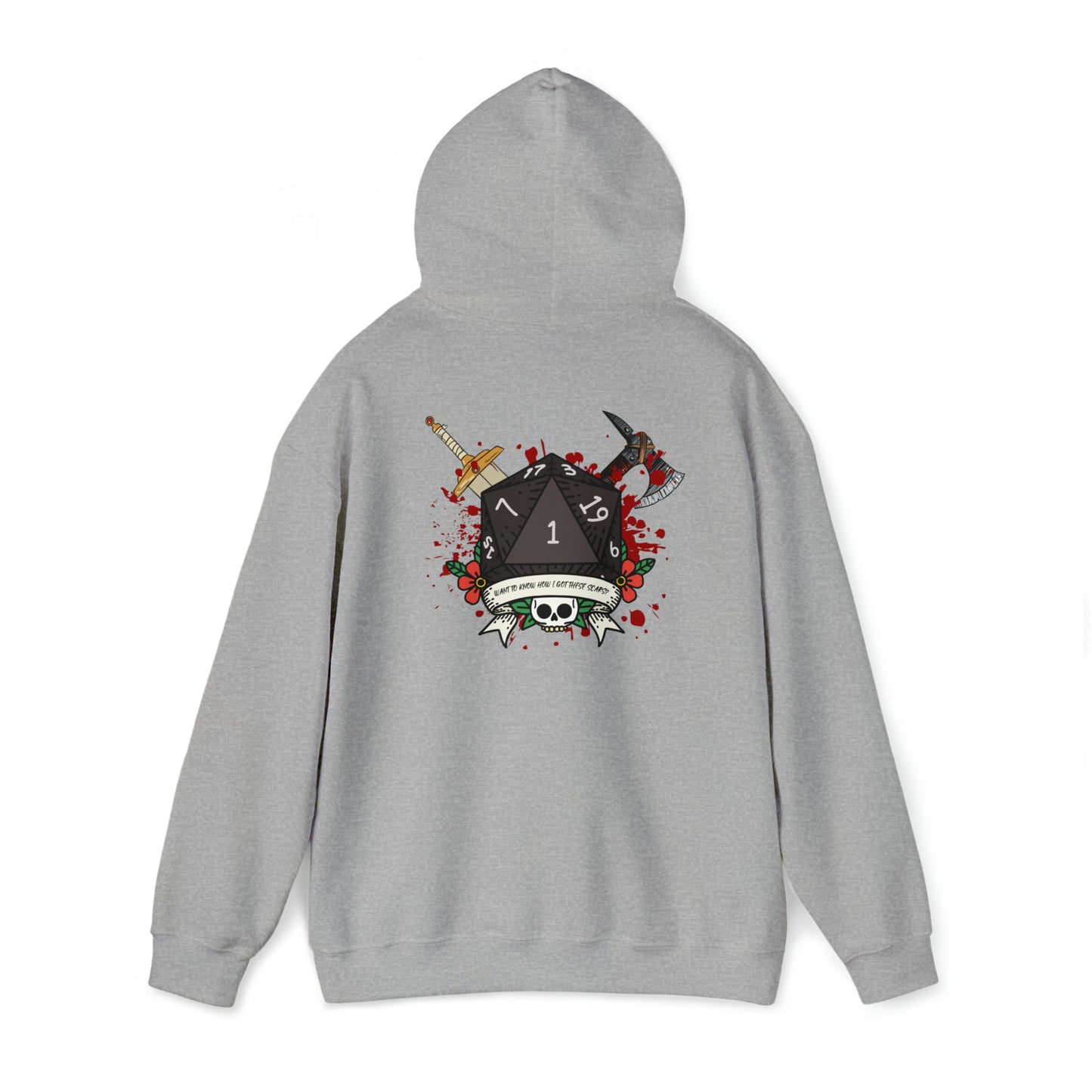 Want to know how I got these scars? Unisex Heavy Blend Hooded Sweatshirt