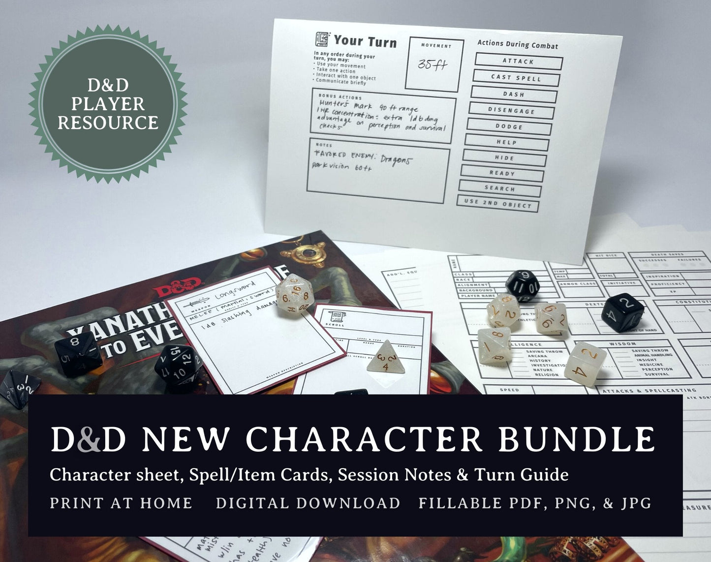 5e New Character Bundle - Digital Only