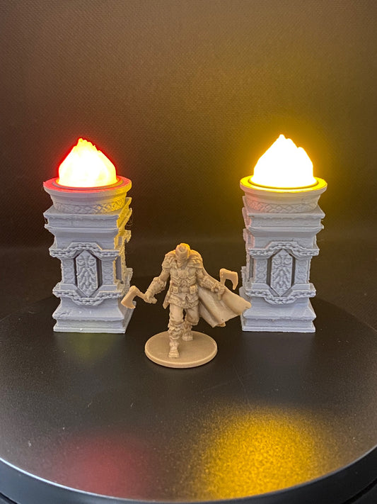Moonshine Miniatures - LED Scatter Terrain - Dwarven Columns