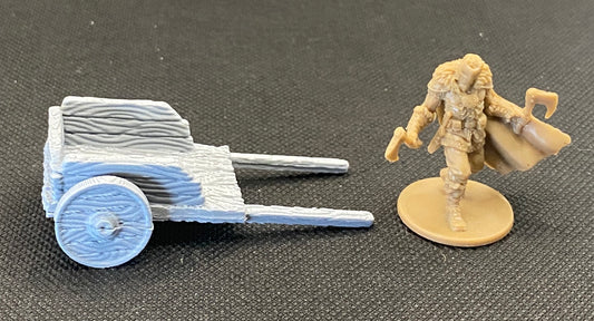 Dwarven Mining Settlement - Cart with stone