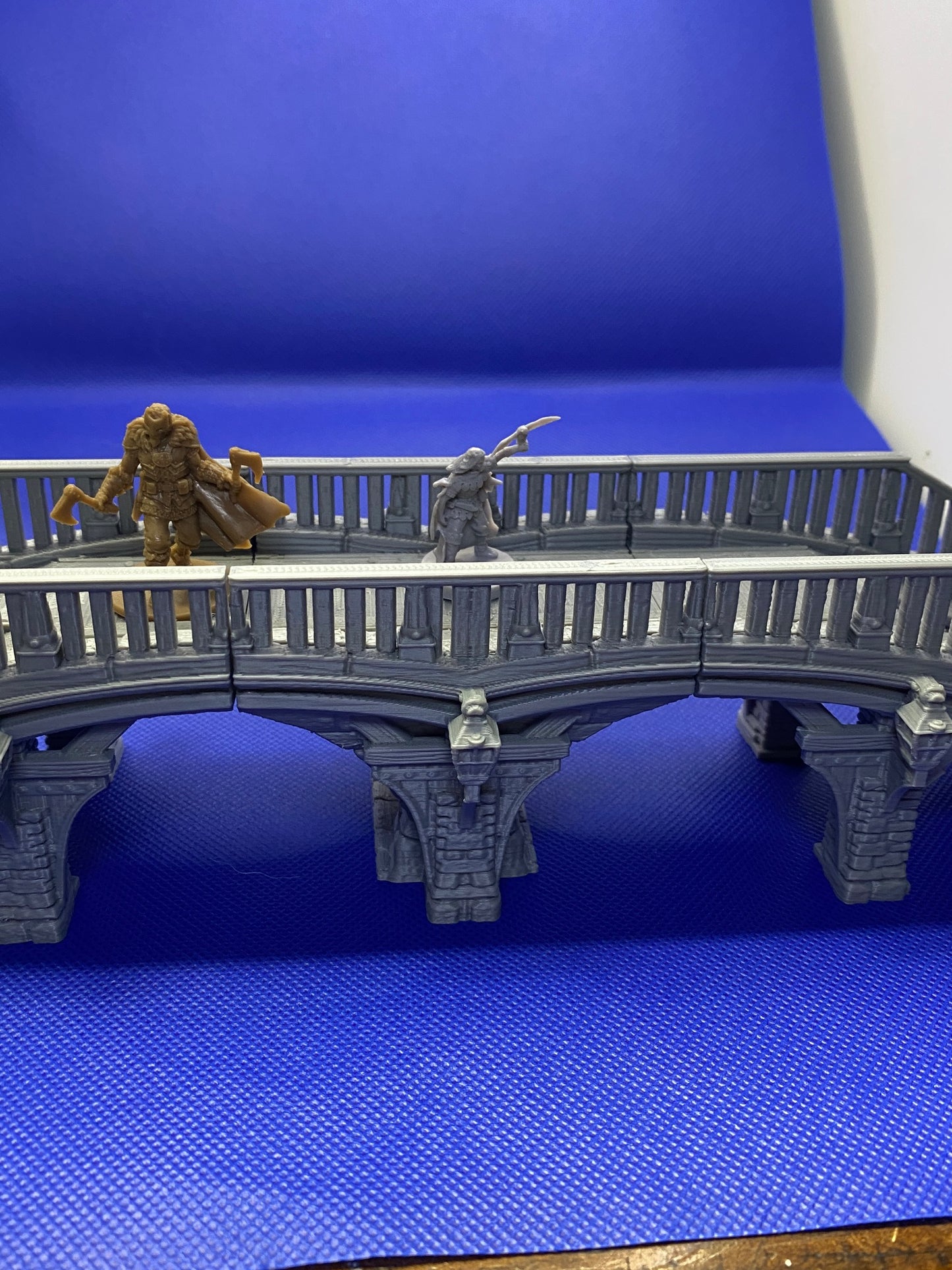 Medieval Town - Bridge (2 pieces) with one (1) center support extension (total 3 pieces)