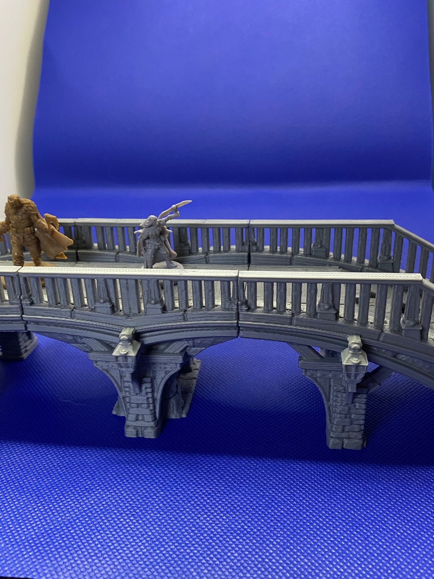 Medieval Town - Bridge (2 pieces) with one (1) center support extension (total 3 pieces)