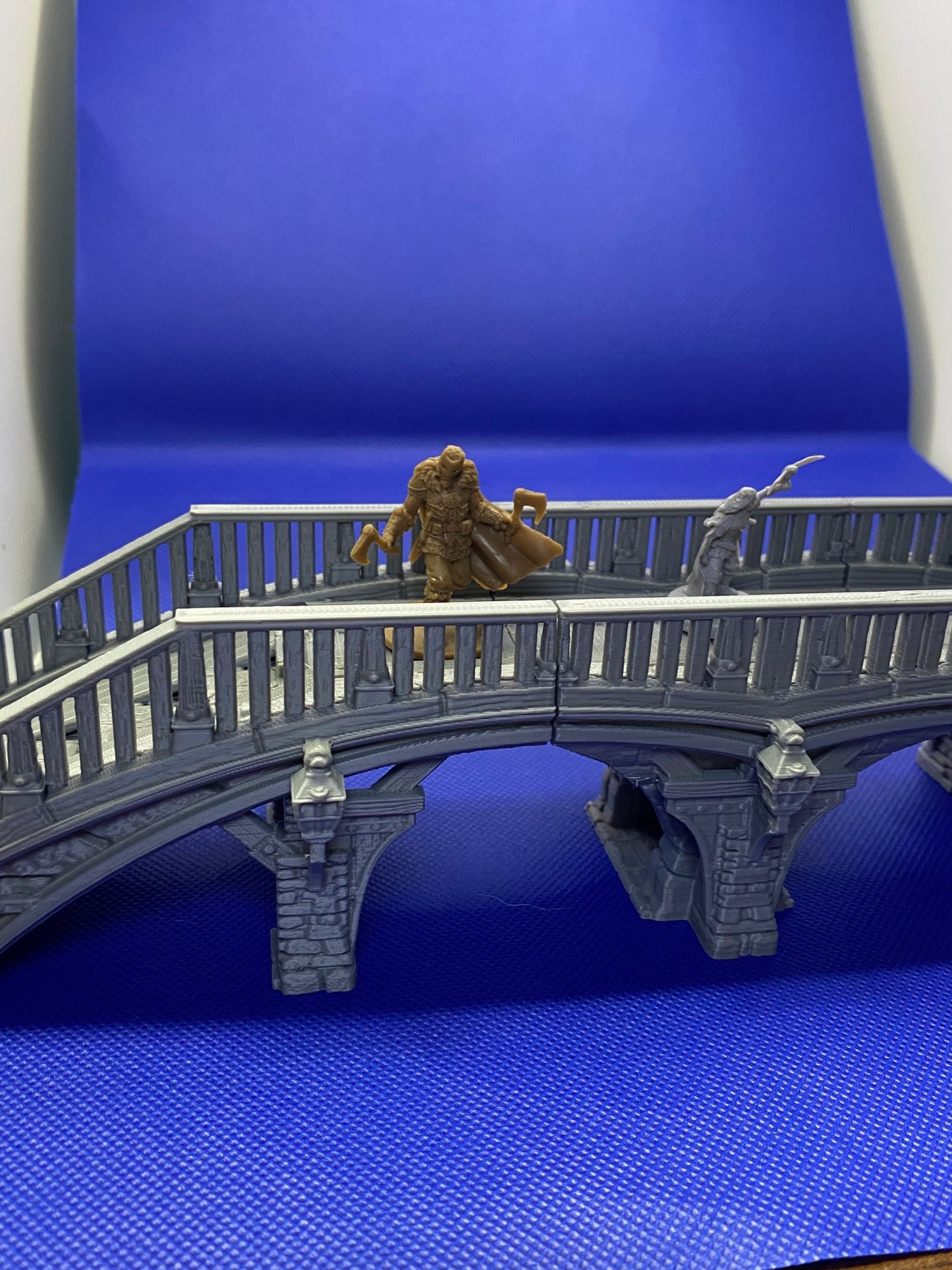 Medieval Town - Bridge (2 pieces) with one (1) center support extension (total 3 pieces)