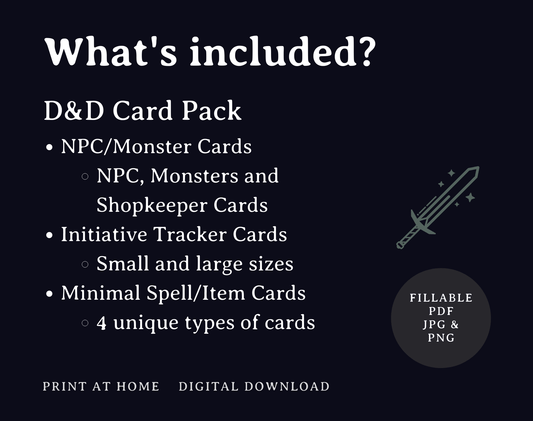 5e Card Pack Bundle - Digital Only.