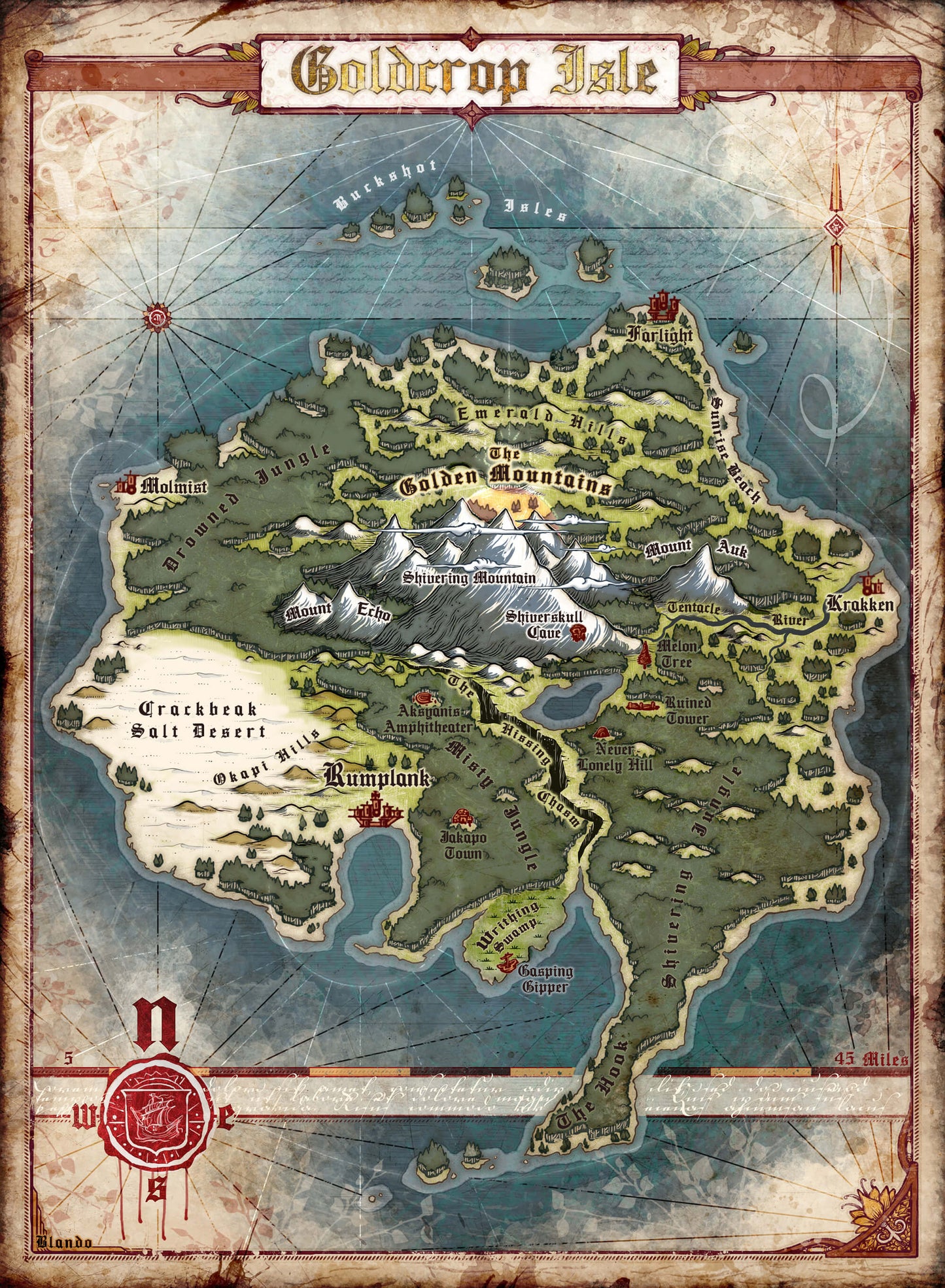 Jewel of the Indigo Isles Hardcover & PDF