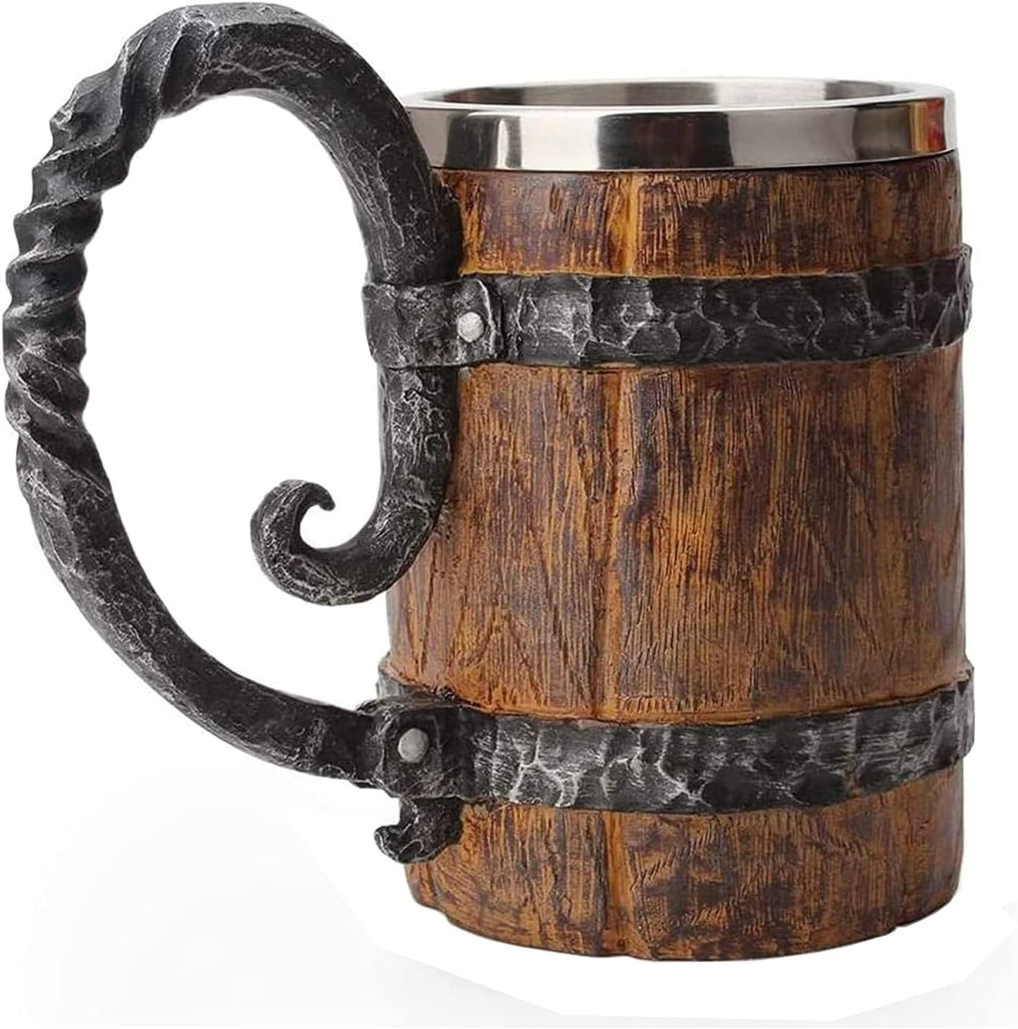 Old Fashioned Wood Drinking Mug