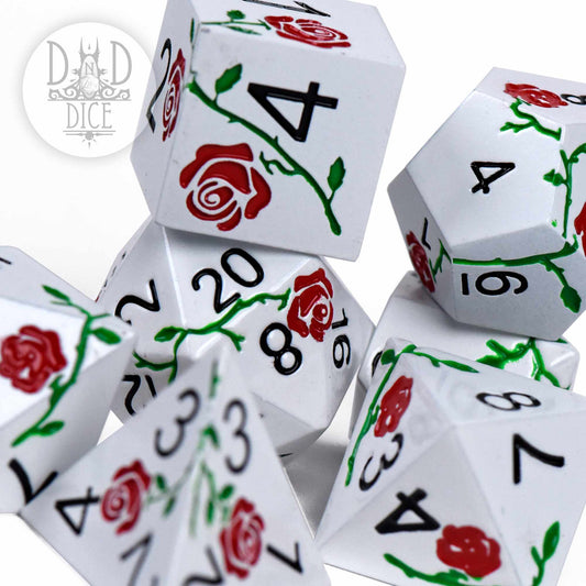 Enchanted Rose: Beauty - Metal Dice Set